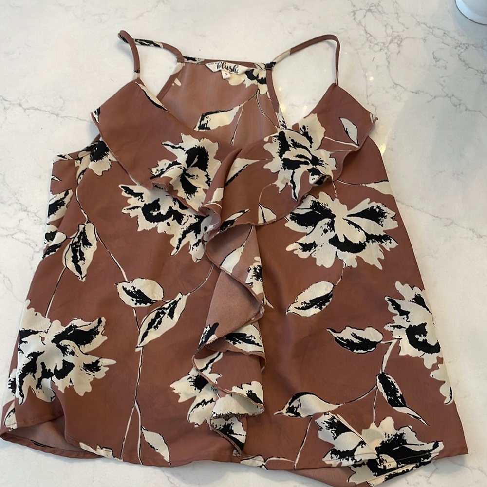 Blush tank top